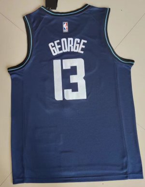 NBA 13 George Los Angeles Clippers 23-24 city Maillot bleu brodé